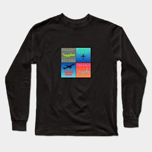 Plane Series Mashup Long Sleeve T-Shirt